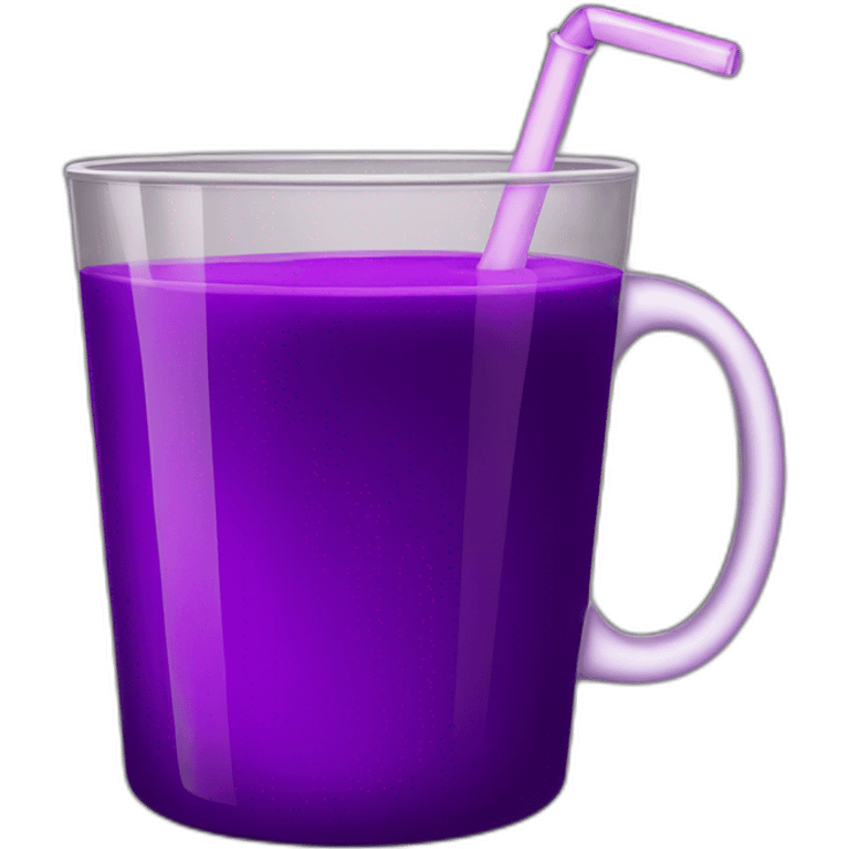 Cup of purple drink emoji