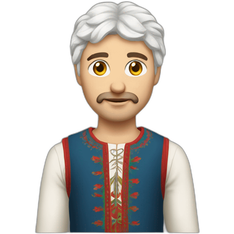 slavic national clothes man emoji