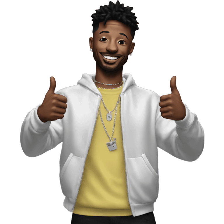 21 savage doing a thumbs up emoji