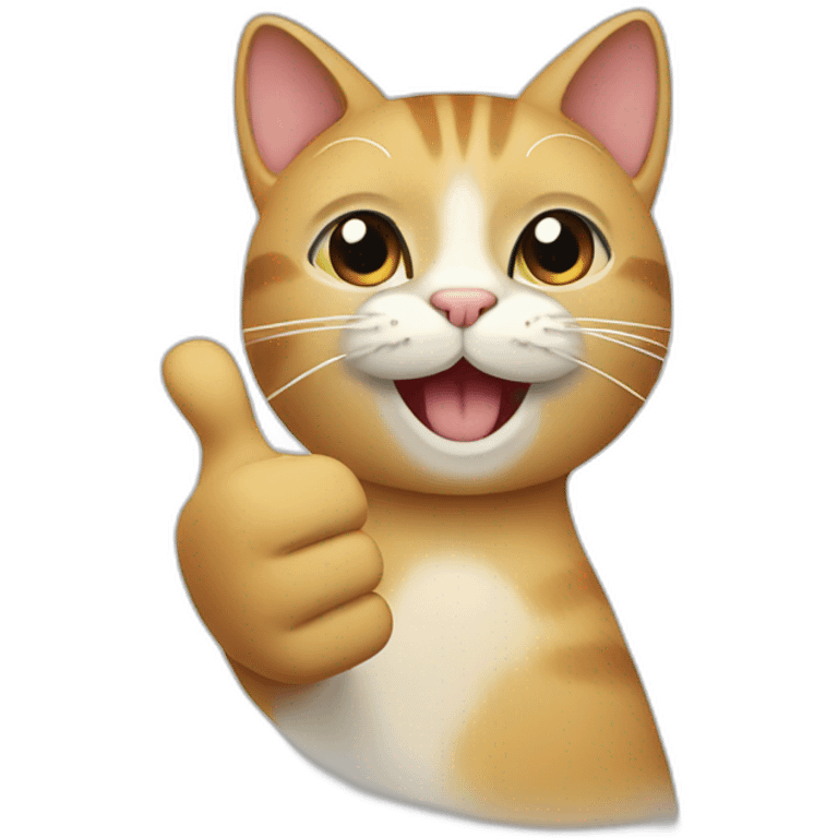 cat thumbs up emoji