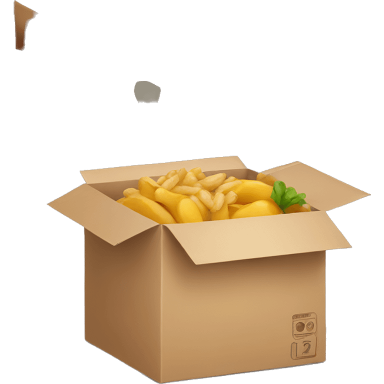 hands giving food box  emoji