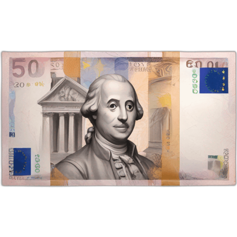 Billet euros emoji