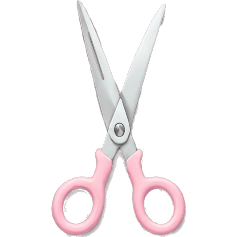 pastel pink scissors emoji