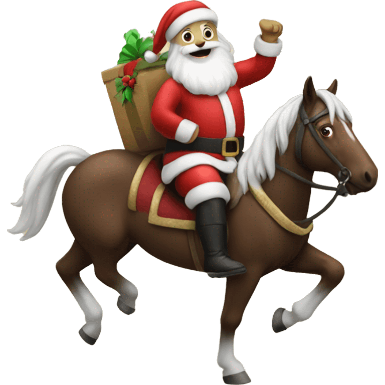 Santa on a horse emoji