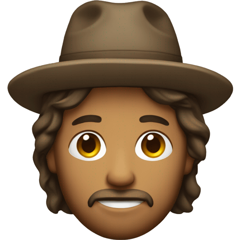 Jesus wearing a fedora emoji