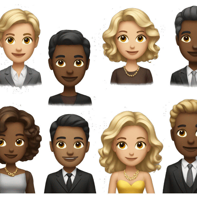 group of rich people emoji