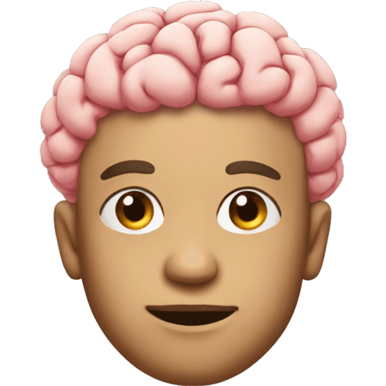 One almighty big brain of future colorfull  emoji