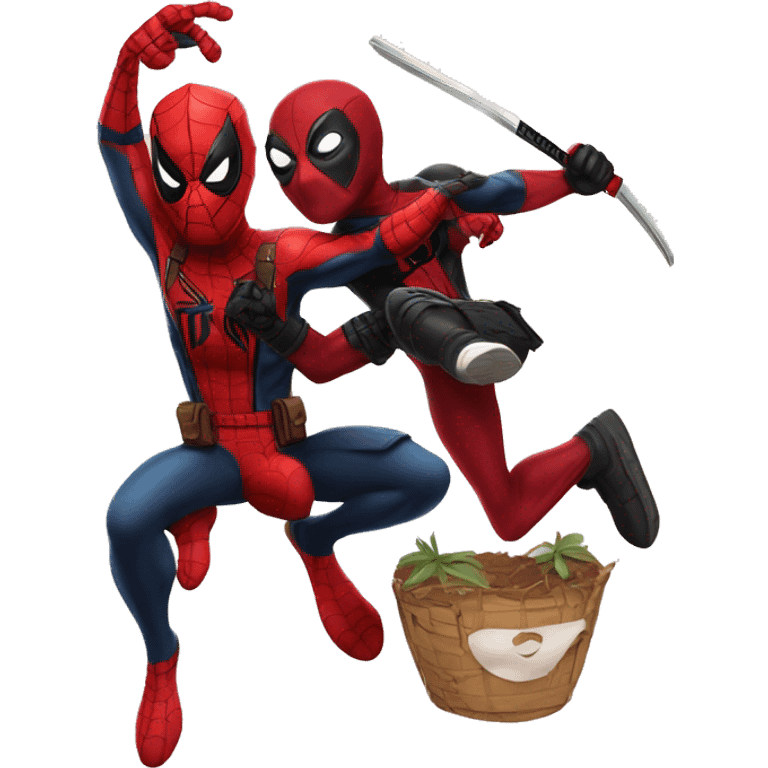 Spider-Man y Deadpool  emoji