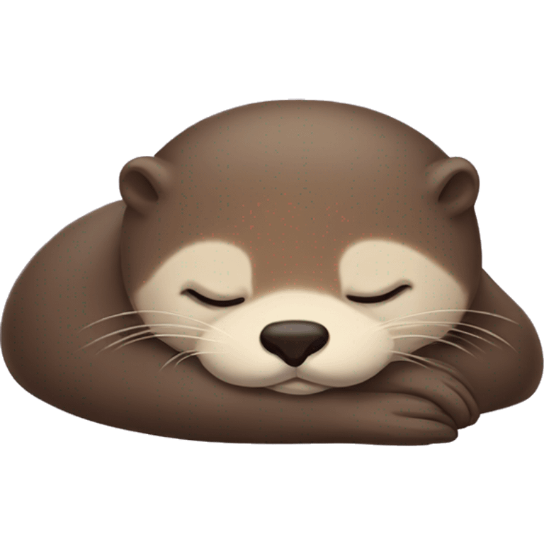 Sleeping otter  emoji