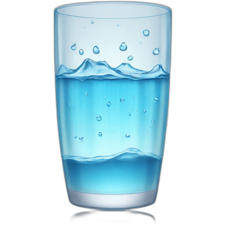 glass with overflowing water emoji