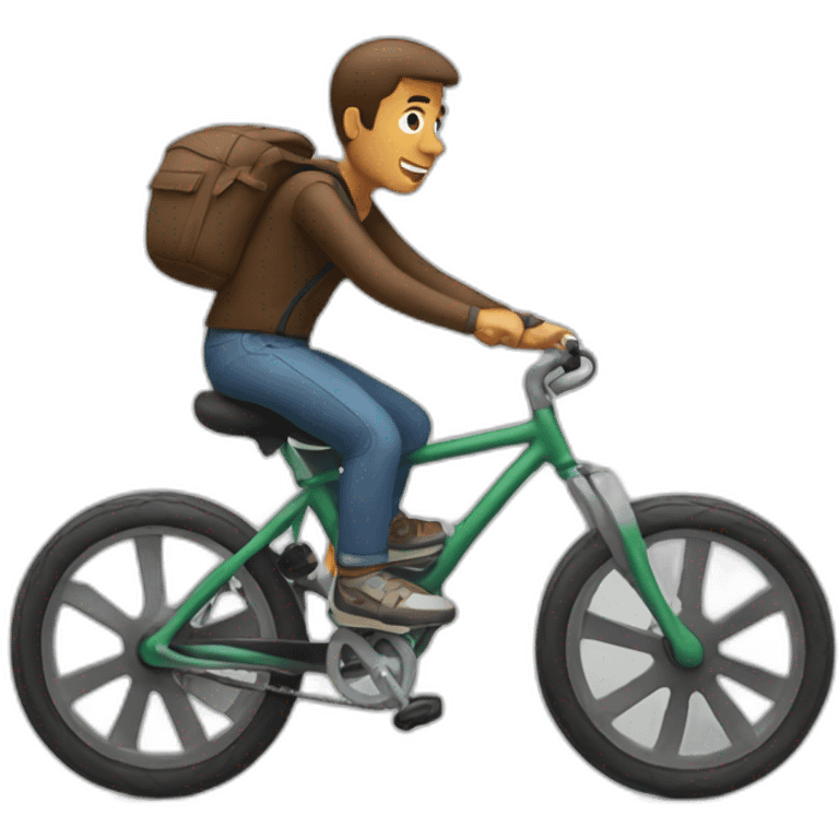 guy riding bike emoji