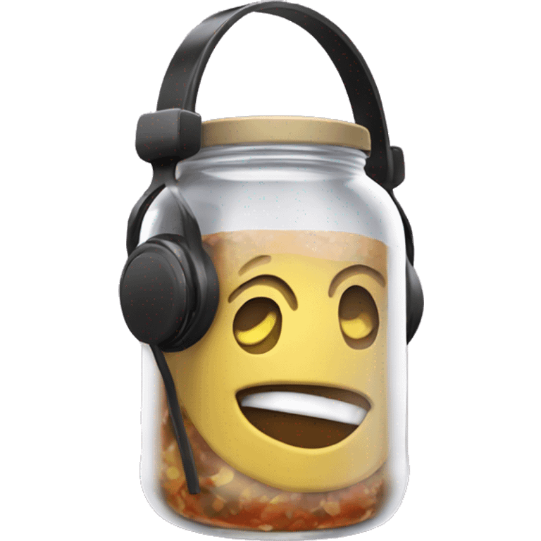 headphones sauce jar emoji