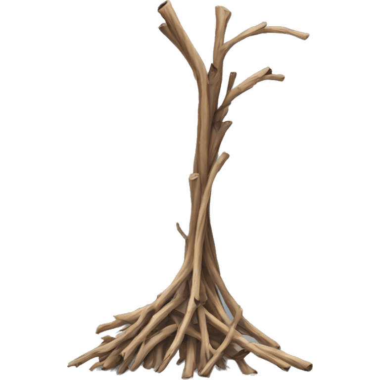 3 dry dead twigs bundled together emoji