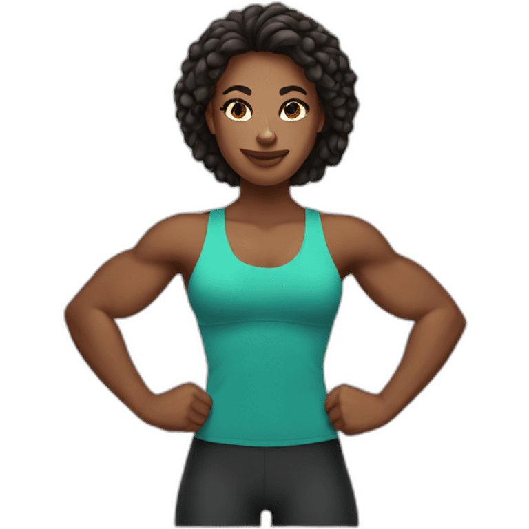 woman bodybulding emoji