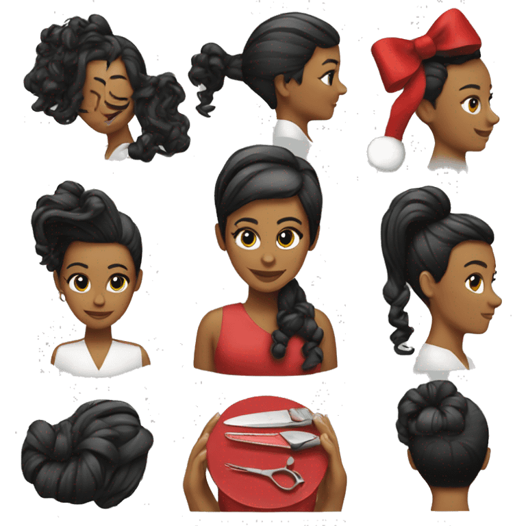 Hairstylist Christmas  emoji