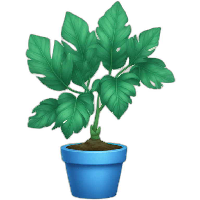 planta azul emoji