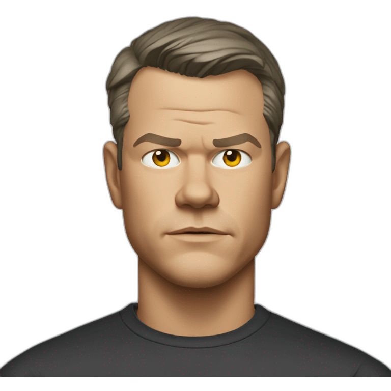 matt damon serious emoji