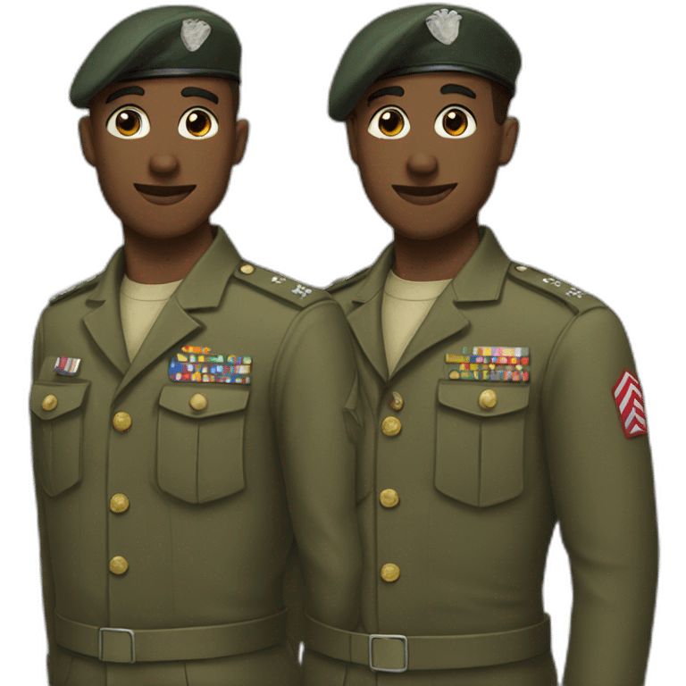 Two gay soldiers emoji