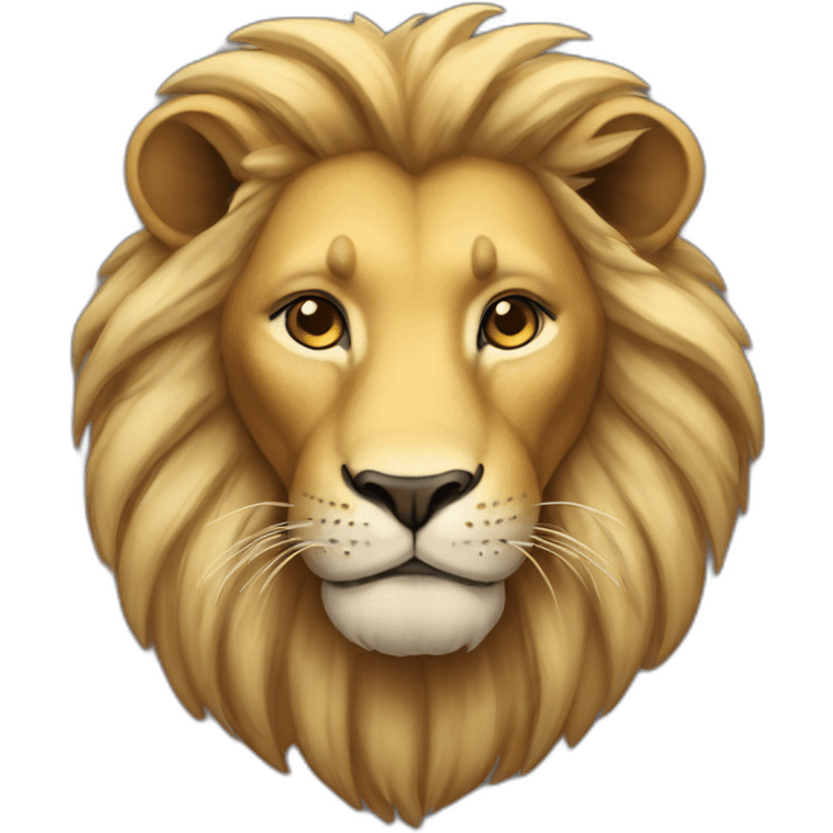 Imposant lion emoji