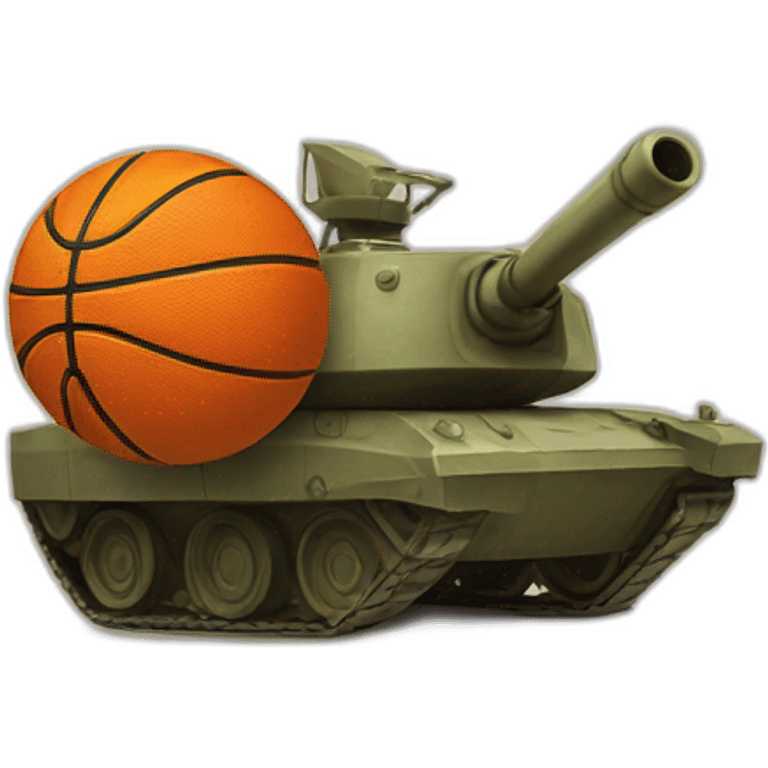 basket ball on a tank emoji