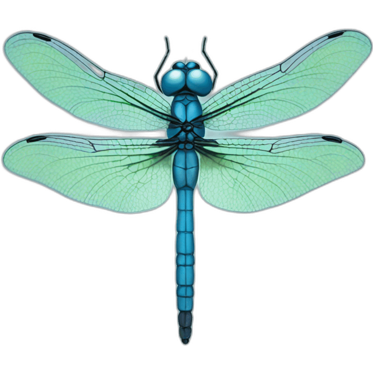 Blue dragonfly emoji