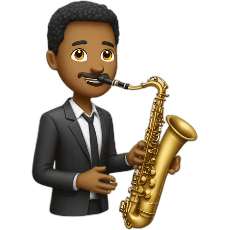 Une personne qui joue du saxophone emoji