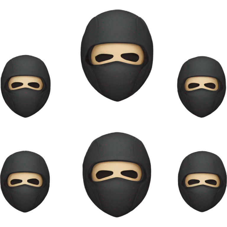 ninja masked with atom around him emoji