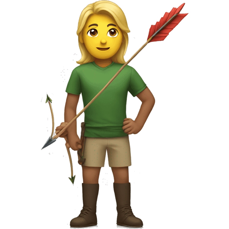 person with an arrow emoji