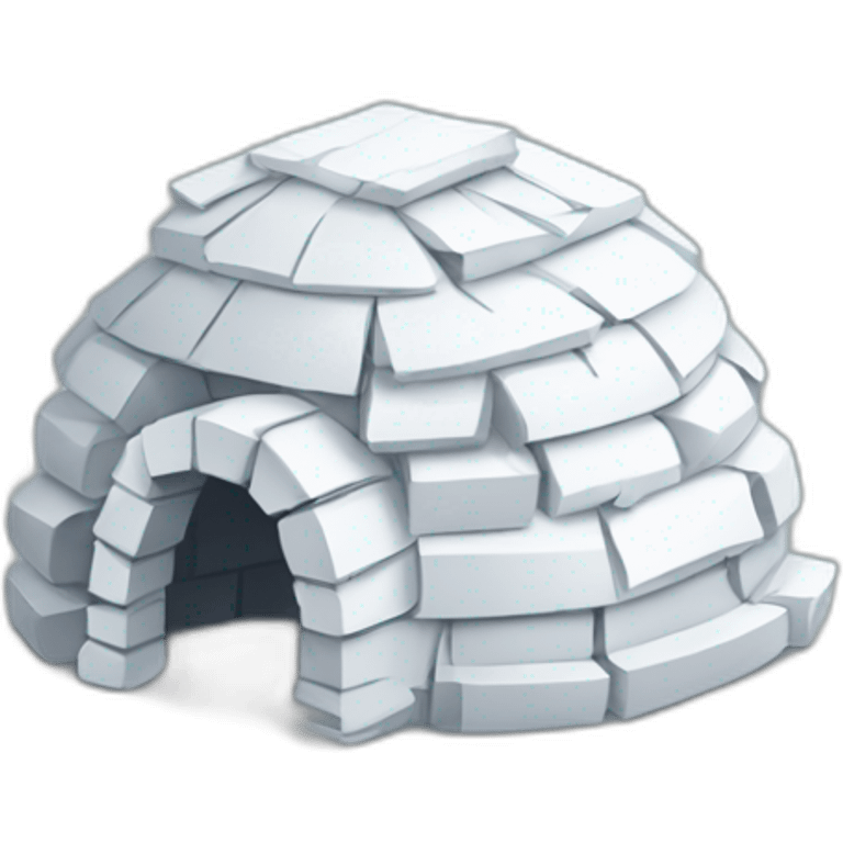 igloo with paper note emoji