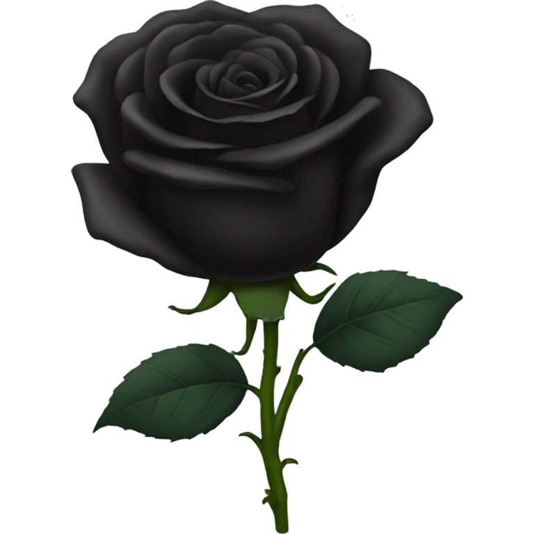 Black rose emoji