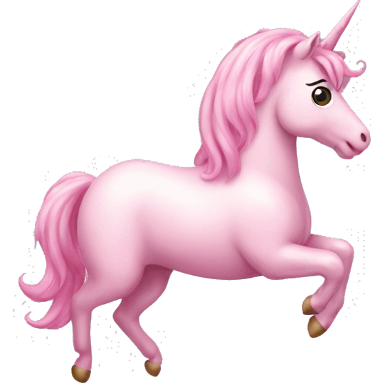 Light pink unicorn balloon  emoji