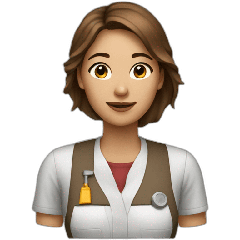 Women-Engineer-drawing-art-star-brown hiar emoji