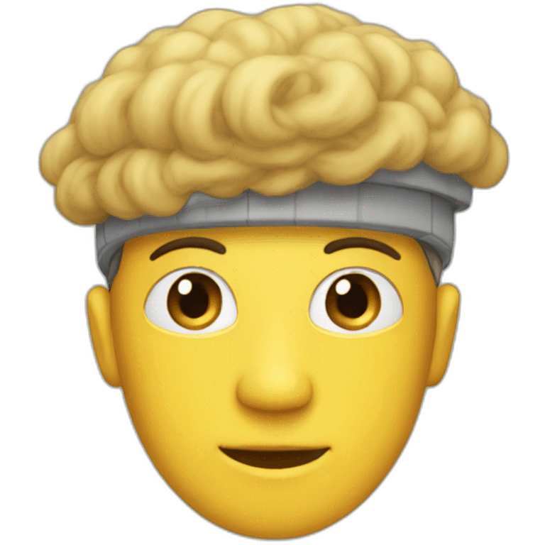 deck on the head emoji