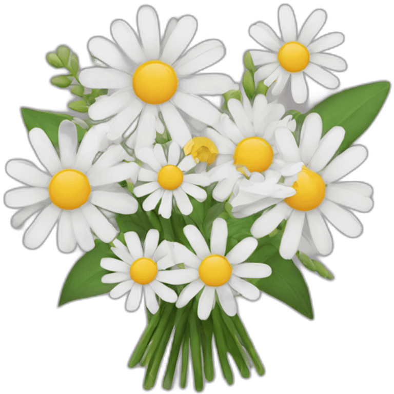 Daisy bouquet with other flowers emoji