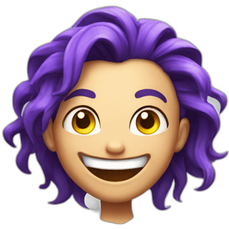 Crazy smile jinx emoji