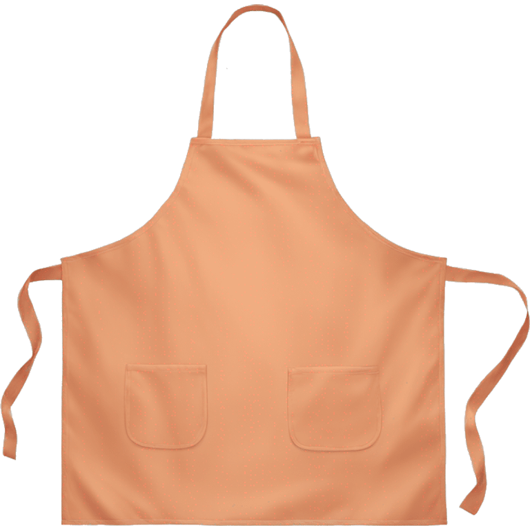 Realistic peach color kitchen apron emoji