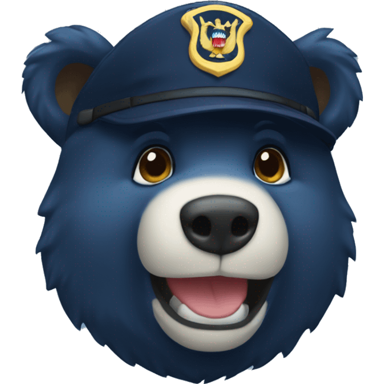 Navy blue bear emoji