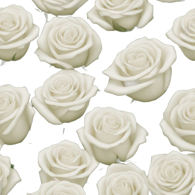 White roses emoji