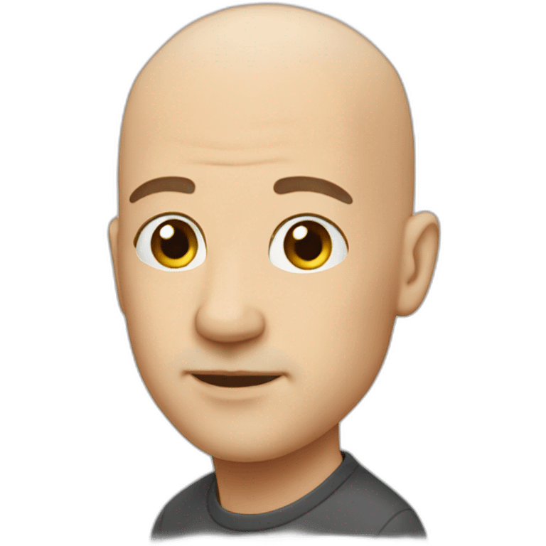 Bald man emoji