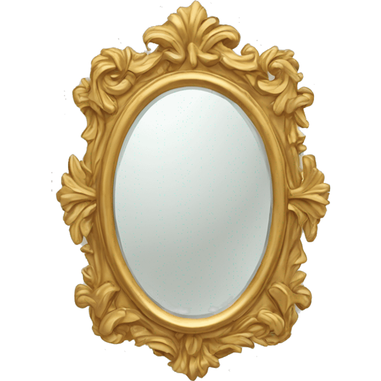 golden detailed mirror  emoji