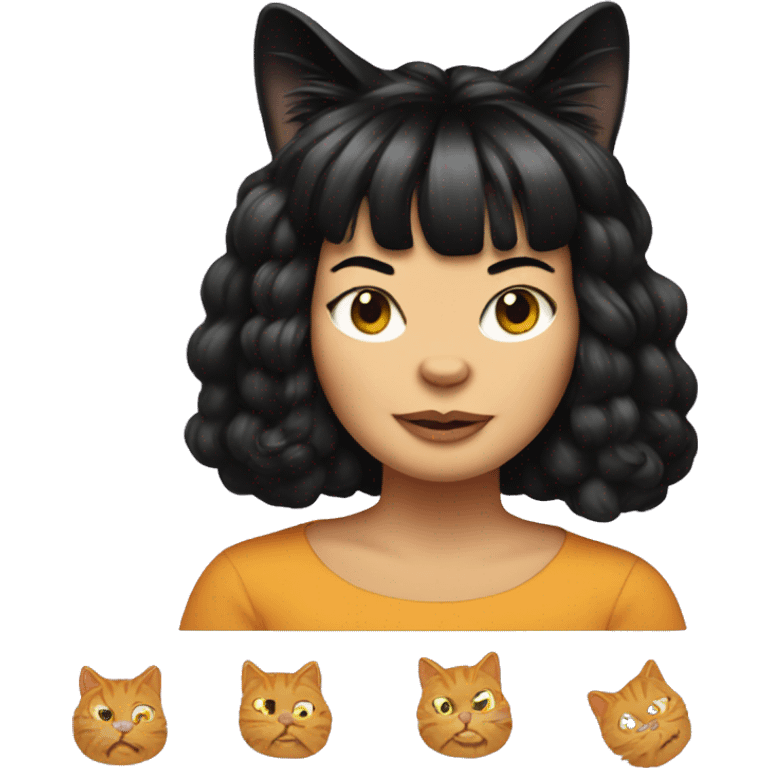 Bjork garfield cat person emoji