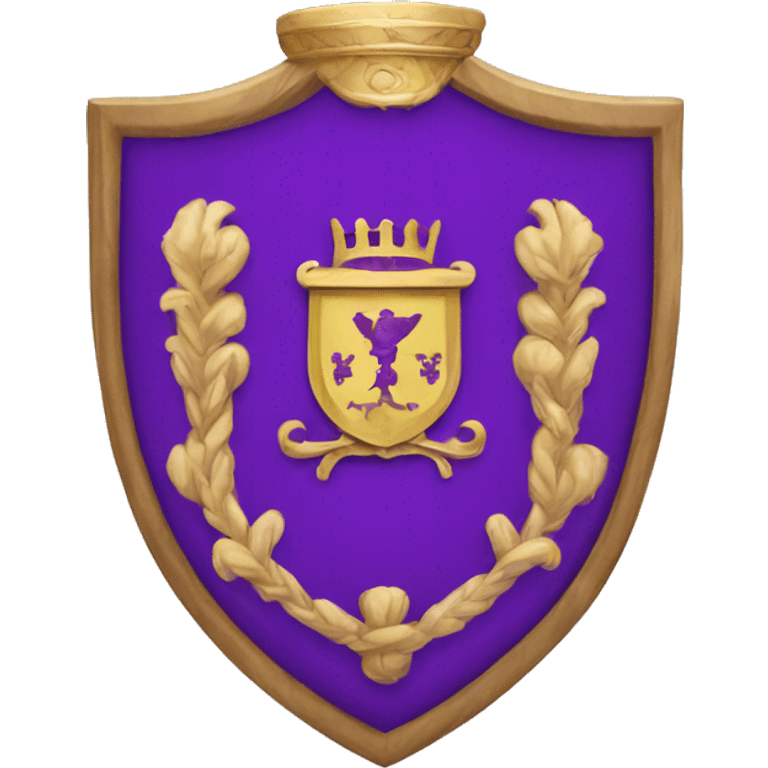 Purple coat of arms emoji