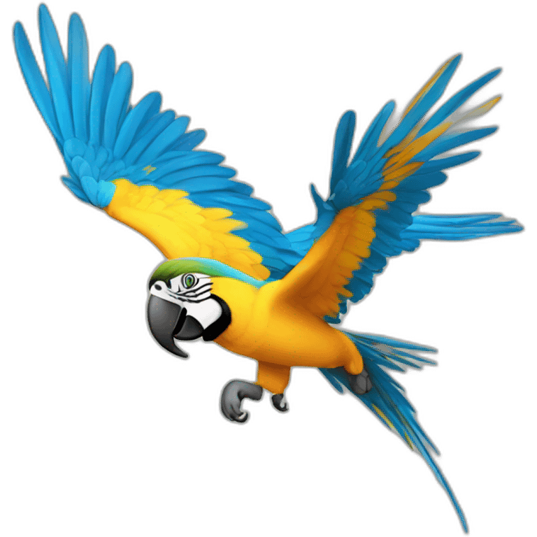 Blue And Gold Macaw Flying emoji