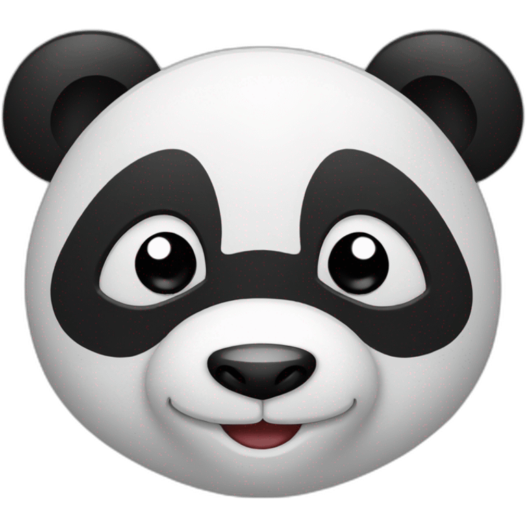 Panda with a smile  emoji