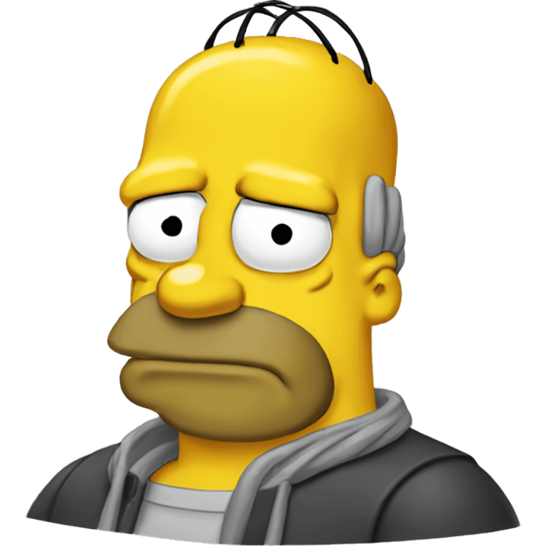 Homer Simpsons face emoji emoji