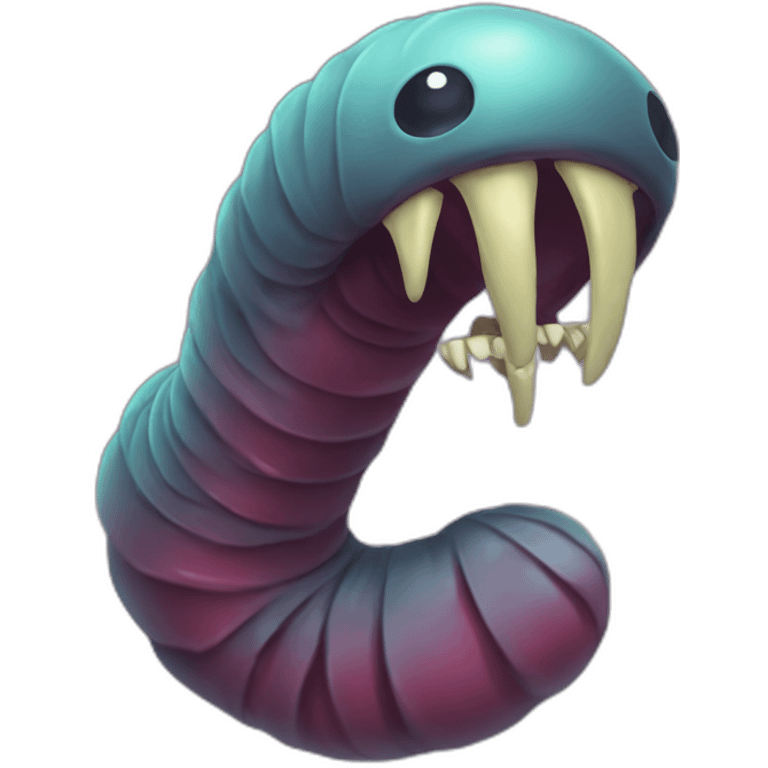 Death metal worm emoji