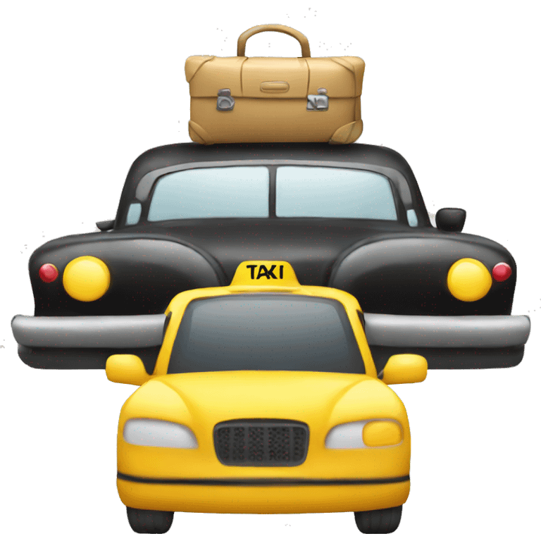 taxi with luggage emoji