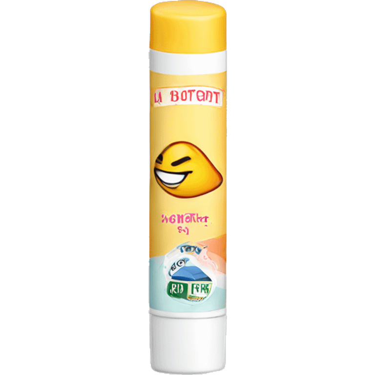 lip balm with label emoji