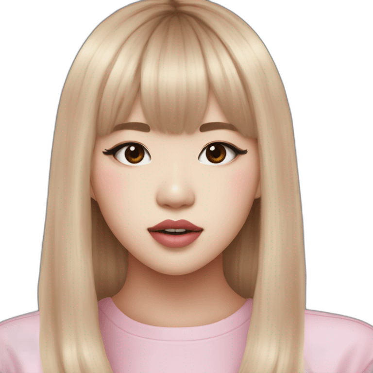 Lalisa Manobal from Blackpink 2016 debut emoji