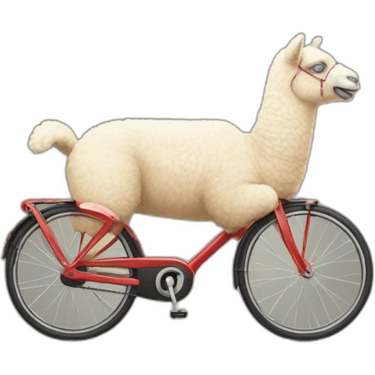 Alpacca auf velo emoji